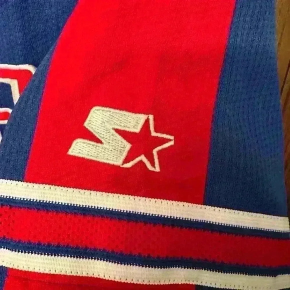 Vintage 90s Chicago Cubs STARTER Spell Out SEWN Blue Jersey - Size XL - Picture 4 of 6